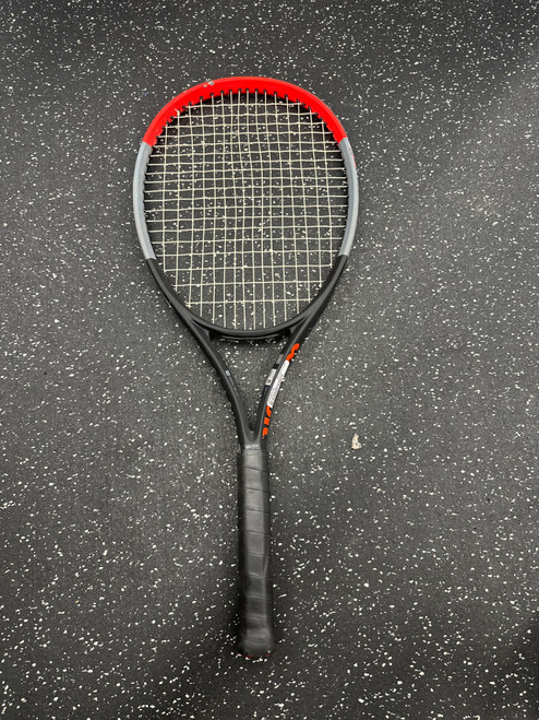 Vist Large View of Product Image Which is Used Wilson CLASH 108 Adult Tennis Racquet Black 4 1/4"