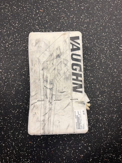 Vist Large View of Product Image Which is Used Vaughn VELOCITY V8 JR Junior Goalie Blocker White