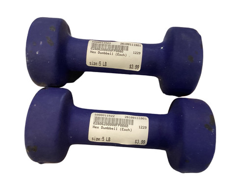 Vist Large View of Product Image Which is Used Hex Dumbbell (Each) 5 lb