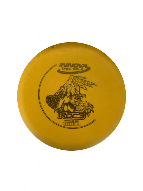 Vist Large View of Product Image Which is Used Innova ROC 3 Disc Golf Mid Range Yellow