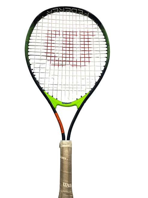Vist Large View of Product Image Which is Used Wilson FEDERER 23 Junior Tennis Racquet Navy Blue 23"