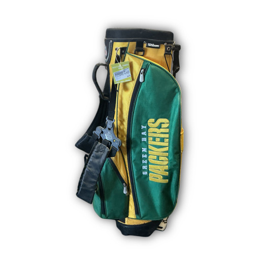 Vist Large View of Product Image Which is Used Wilson GREENBAY PACKERS GOLF SATND BAG Mens Stand Bag Green