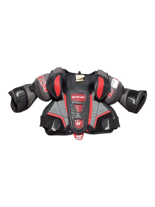 Vist Large View of Product Image Which is Used CCM U+ 12 Junior Shoulder Pads SM