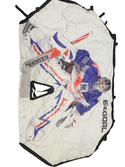 Vist Large View of Product Image Which is Used EZ Goal Shooter Tutor with Middle Net and 4-Corner Targets Hockey Training Aid