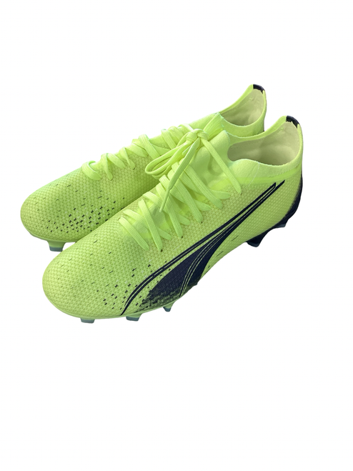 Vist Large View of Product Image Which is Used Puma Soccer Cleats Yellow Senior 7.5