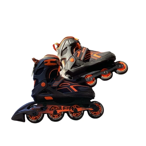 Vist Large View of Product Image Which is Used ZPM INLINE SKATES Senior Aggressive Skates Orange Adjustable