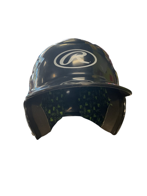 Vist Large View of Product Image Which is Used Rawlings HELMET Batting Helmet No Mask Black SM
