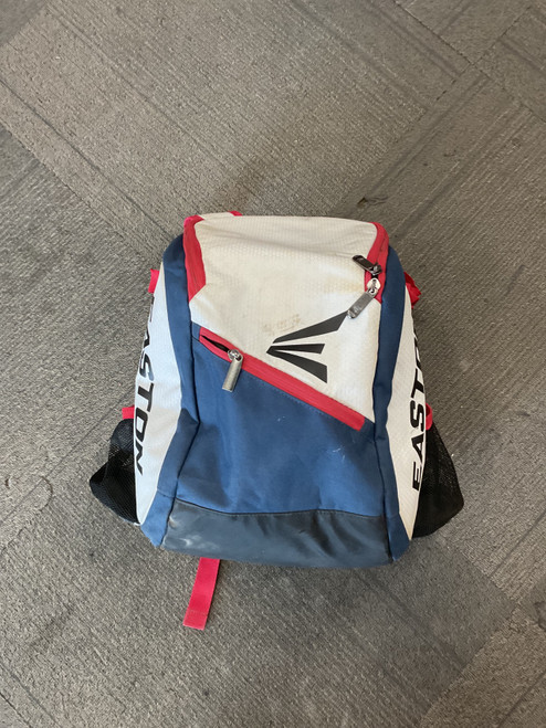 Vist Large View of Product Image Which is Used Easton BACKPACK BB/SB Player Backpack White/Red/Navy