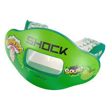 Vist Large View of Product Image Which is New Shock Doctor Max Airflow War Heads Green Apple Football Mouth Guard 