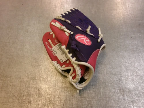 Vist Large View of Product Image Which is Used Rawlings HIGHLIGHT BB/SB Glove RH Throw Pink 10"