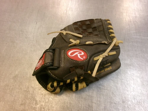 Vist Large View of Product Image Which is Used Rawlings HIGHLIGHT BB/SB Glove RH Throw Brown 10"