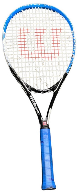 Vist Large View of Product Image Which is Used Wilson COURT ZONE Adult Tennis Racquet Royal Blue Unknown