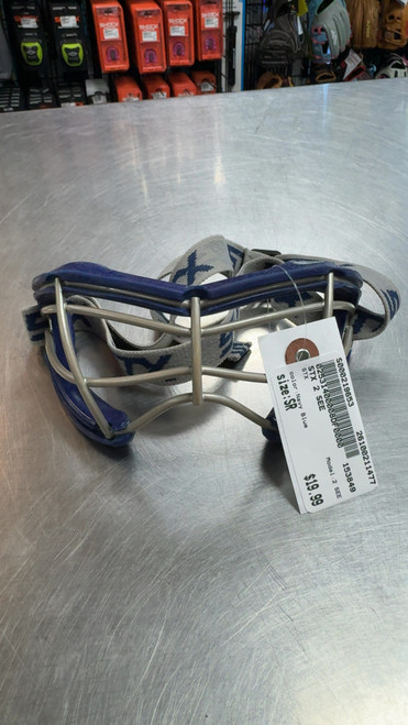 Vist Large View of Product Image Which is Used STX 2 SEE Lacrosse Facial Protect Navy Blue Senior