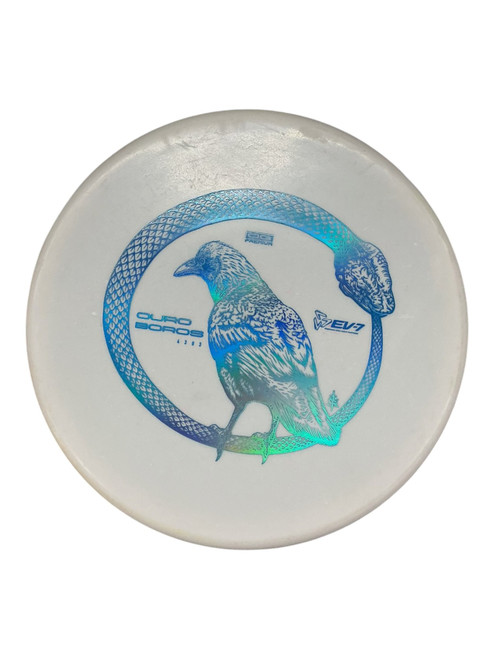 Vist Large View of Product Image Which is Used EV-7 OURO BOROS Disc Golf Mid Range White 176g