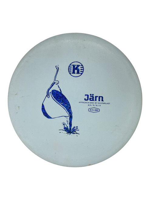 Vist Large View of Product Image Which is Used JARN K3 Disc Golf Mid Range Carolina Blue 171g