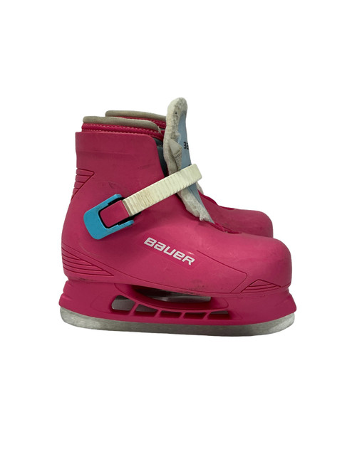 Vist Large View of Product Image Which is Used Bauer LIL ANGEL PINK 12/13 Youth Hockey Skate Pink Youth 12.0