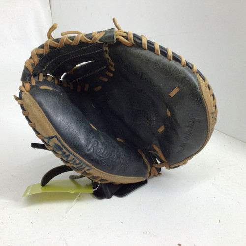 Vist Large View of Product Image Which is Used Rawlings RENEGADE SERIES YOUTH CATCHERS MITT BB/SB Catchers RH Throw Black 30"