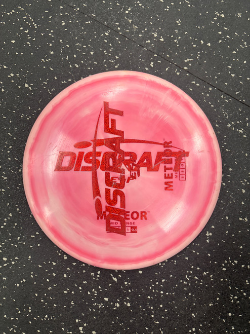 Vist Large View of Product Image Which is Used Discraft ESP METEOR Disc Golf Mid Range Pink