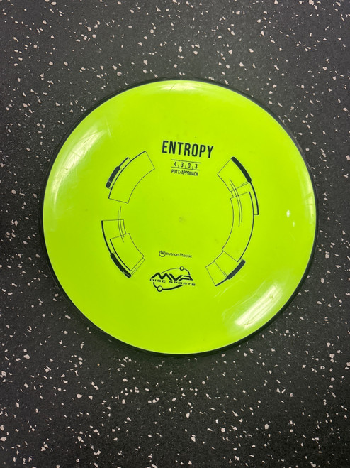 Vist Large View of Product Image Which is Used MVP NEUTRON ENTROPY Disc Golf Putter Yellow