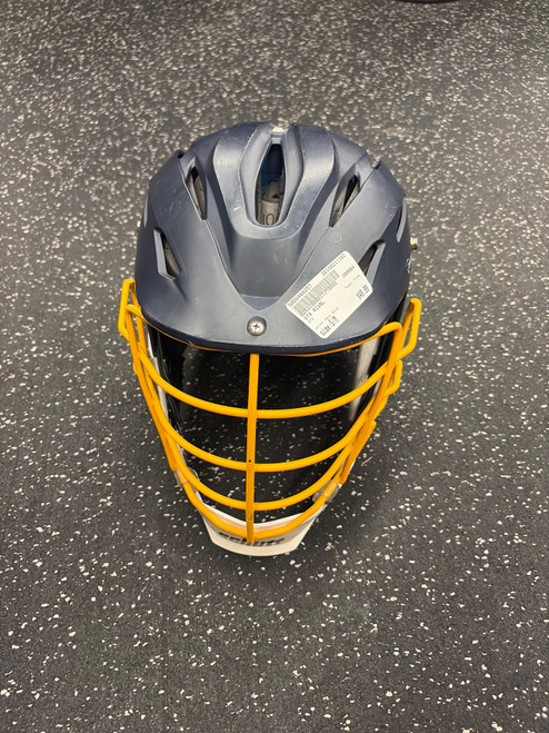 Vist Large View of Product Image Which is Used STX RIVAL Lacrosse Helmet Navy Blue S/M