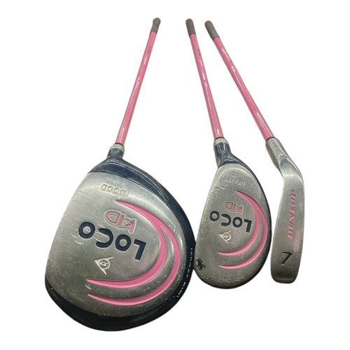 Vist Large View of Product Image Which is Used Dunlop LOCO KID 9-12 Jr Package Set RH Pink 
