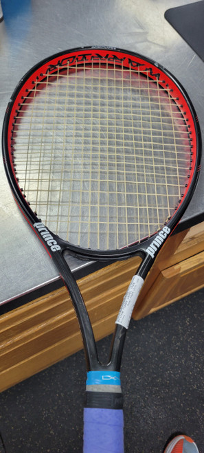 Vist Large View of Product Image Which is Used Prince POWER LEVEL 1200 Adult Tennis Racquet None 4 3/8"