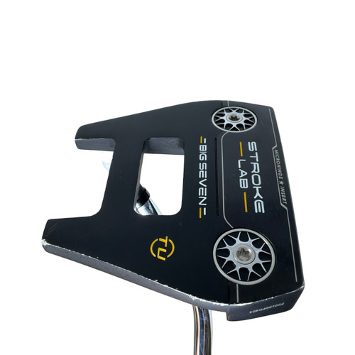 Vist Large View of Product Image Which is Used Odyssey STROKE LAB BIG SEVEN Mens Putter RH 35”