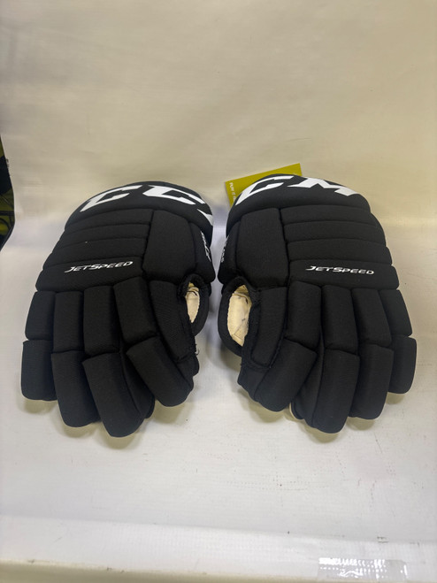 Vist Large View of Product Image Which is Used CCM FT455 Senior Gloves Black 16"