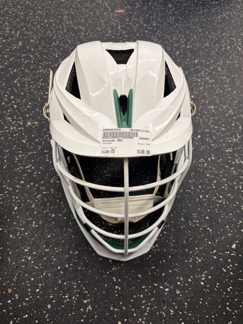Vist Large View of Product Image Which is Used Cascade XRS Lacrosse Helmet White One Size