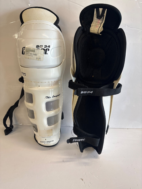 Vist Large View of Product Image Which is Used Cooper SG 34 Senior Shin Guards None 14"