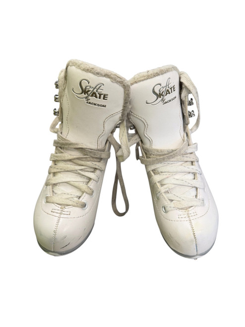 Vist Large View of Product Image Which is Used Jackson SOFT SKATE Girls Figure Skate White Youth 13.0