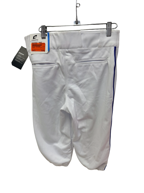 Vist Large View of Product Image Which is New Champro KNICKERS Youth Piped Baseball Pants White And Royal Blue XL