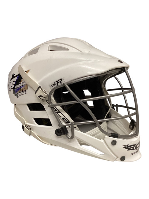 Vist Large View of Product Image Which is Used Cascade CS-R YTH HELMET Lacrosse Helmet White One Size