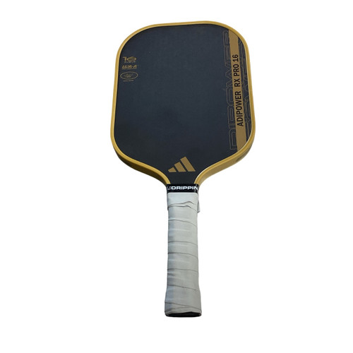 Vist Large View of Product Image Which is Used Adidas ADIPOWER RX PRO 16 Pickleball Racquet Black And Copper