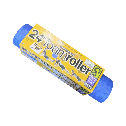 Vist Large View of Product Image Which is Used GoFit 24IN FOAM ROLLER Exercise Foam Roller Royal Blue Fits all