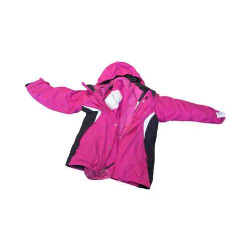 Vist Large View of Product Image Which is Used North Face GIRLS XL 18 SKI JACKET Outerwear Heavy Jacket Y Neon Pink XL