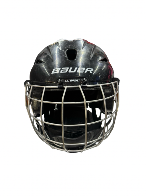 Vist Large View of Product Image Which is Used Bauer LIL SPORT Helmet Cage Combo Black XS
