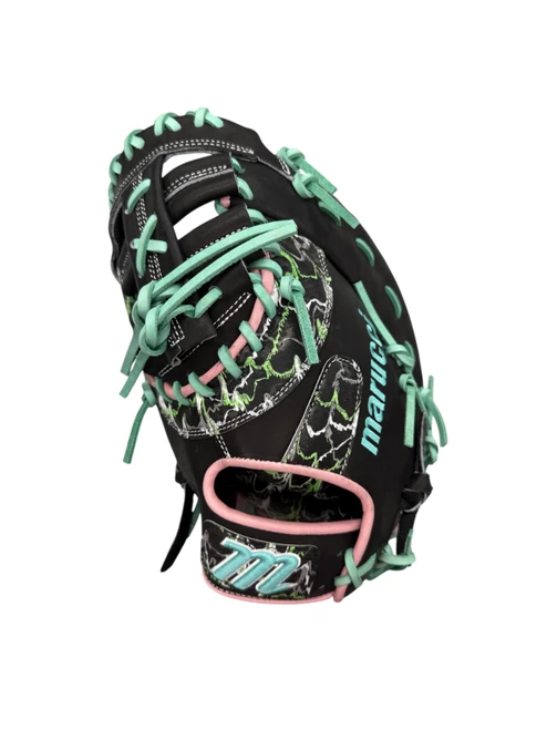 Vist Large View of Product Image Which is NEW MARUCCI M TYPE LIZARD SKINS CYPRESS SERIES PATTERN .03 LH THROW 12.75” FIST BASE MITT