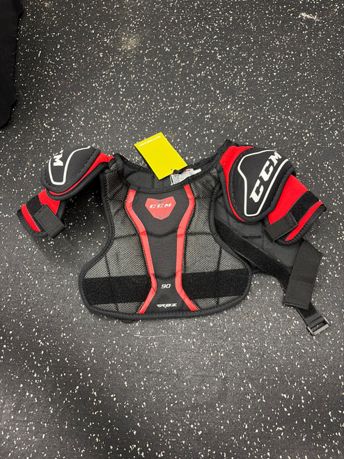 Vist Large View of Product Image Which is Used CCM RBZ 90 Youth Shoulder Pads LG
