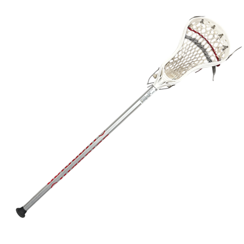 Vist Large View of Product Image Which is Used Warrior EVO 4 MINI Jr Atk/Mid Complete Lacrosse Stick Red