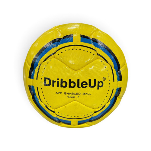 Vist Large View of Product Image Which is Used DribbleUp Smart Soccer Ball Size 4 Yellow, front view