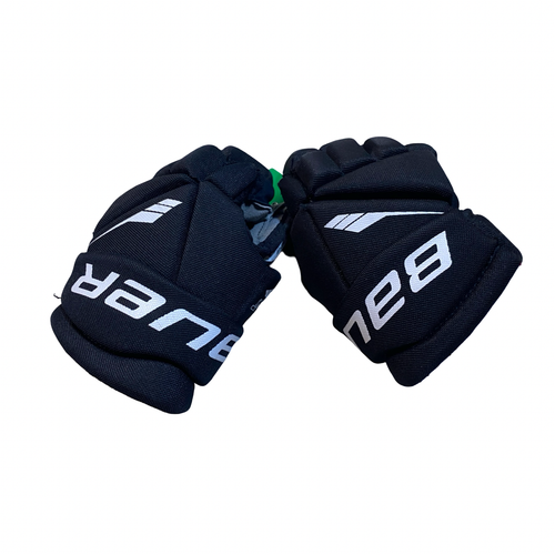Vist Large View of Product Image Which is Used Bauer LIL SPORT Youth Gloves Black 9"