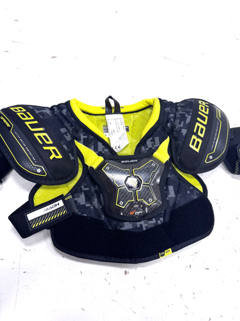 Vist Large View of Product Image Which is Used Bauer MACH SUPREME Youth Shoulder Pads MD