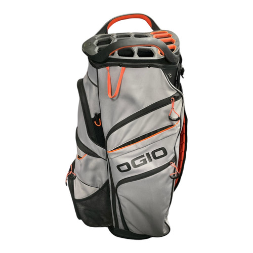 Vist Large View of Product Image Which is Used Ogio 15 WAY CART BAG Mens Cart Bag Grey