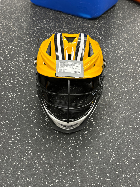 Vist Large View of Product Image Which is Used Cascade XRS YOUTH Lacrosse Helmet Yellow One Size