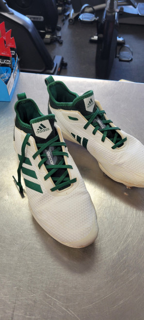 Vist Large View of Product Image Which is Used Adidas 10 STEEL BB/SB Cleats White Senior 10