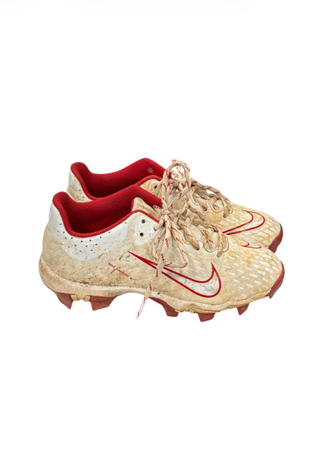 Vist Large View of Product Image Which is Used Nike DIAMOND SOFTBALL CLEAT BB/SB Cleats Red Junior 02.5