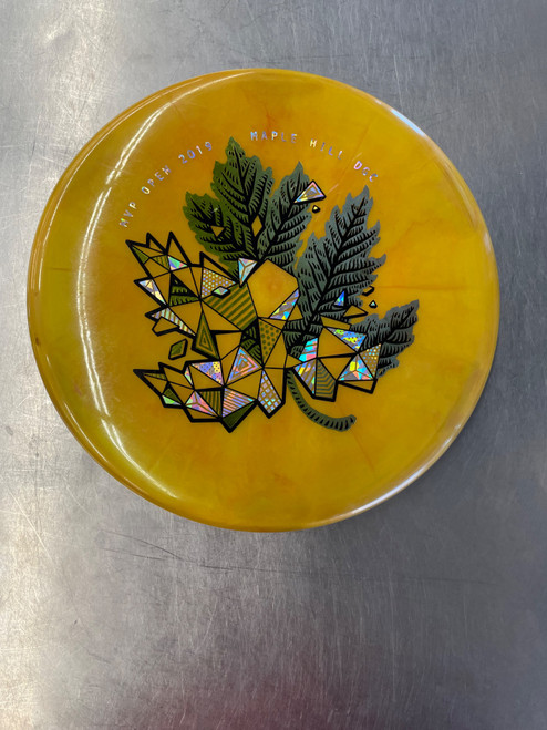 Vist Large View of Product Image Which is Used MVP MAPLE HILL DGC Disc Golf Mid Range Gold