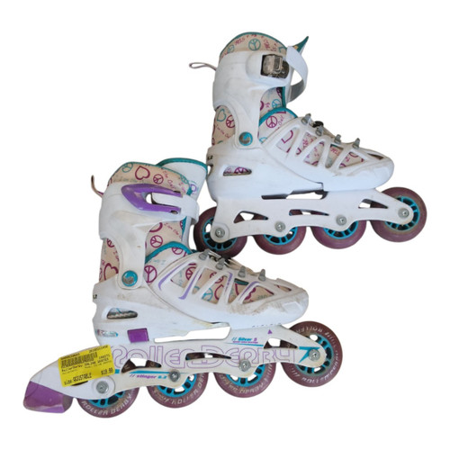 Vist Large View of Product Image Which is Used RollerDerby INLINE SKATES Junior Rec Fitness Skates None Adjustable