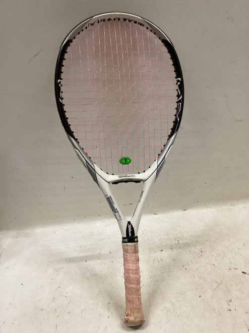 Vist Large View of Product Image Which is Used Wilson K THREE FX Adult Tennis Racquet White Unknown